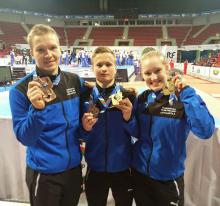 Arcticin EM-mitalistit kisojen jälkeen.